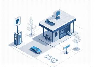 Symbole, die offizielle Verkaufsstellen wie Tankstellen und Automobilclubs darstellen